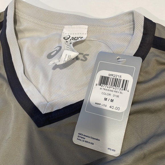 NWT. Men’s ASICS Running Shirt. Medium - Picture 2 of 4